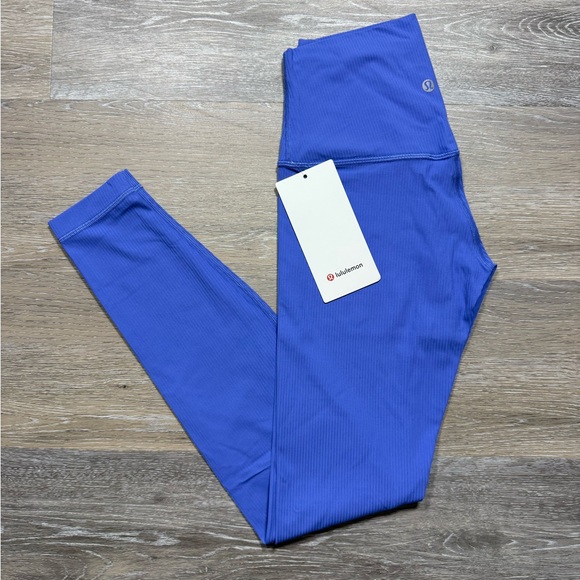 lululemon athletica Pants - Lululemon Align Ribbed HR Pant 28” - Wild Indigo
